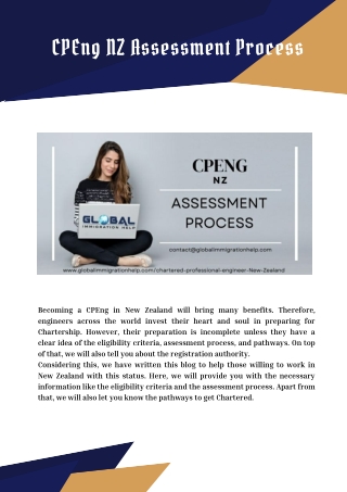 CPEng NZ Assessment Process