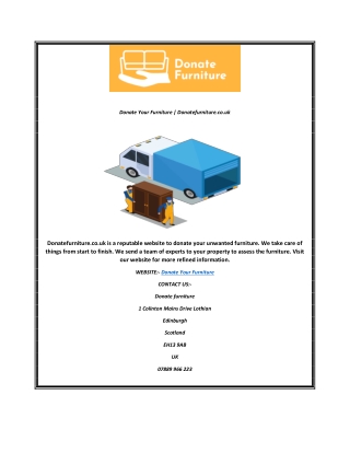 Donate Your Furniture | Donatefurniture.co.uk