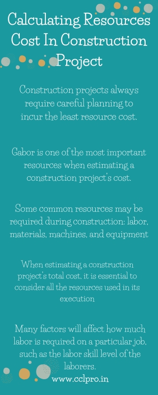 Calculating Resources Cost In Construction Project - Info CCLPRO