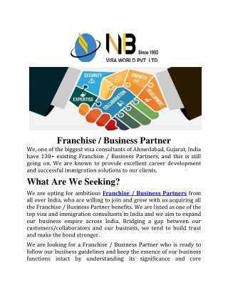 Franchise visa