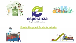 Plastic Recycled Products in India