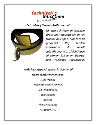 Celrubber  Technischsiliconen.nl