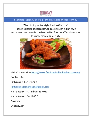 Fathimas Glen Iris  Fathimasindiankitchen.com.au