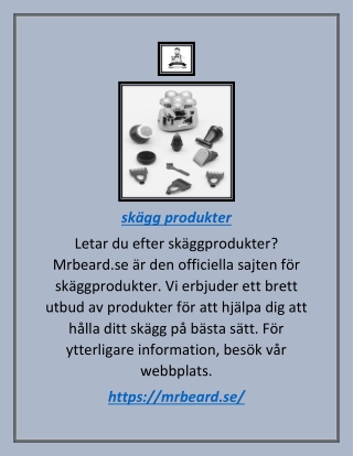 skägg produkter | Mrbeard.se