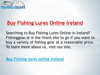 Buy Fishing Lures Online Ireland  Fishinggear.ie