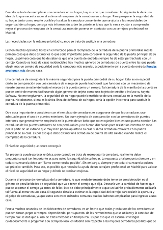 Por que debes cambiar su cerradura