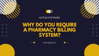Why Do You Require a Pharmacy Billing System