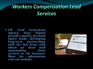 Workers Compensation Lead Services