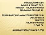 Original Charts By: Donnie S. Barnes, Th.D. Minister Church of Christ Red Boiling Springs, Tn. Power Point and Animat