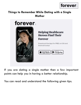 Things to Remember While Dating with a Single Mother