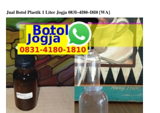 Jual Botol Plastik 1 Liter Jogja ౦8ᣮ1·Կ18౦·181౦(whatsApp)