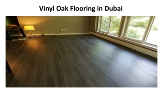 Vinyl Oak Flooring in Dubai