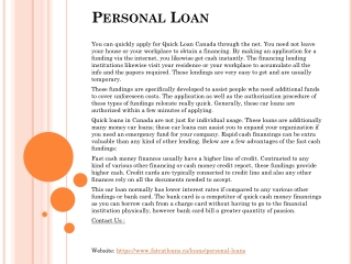 Personal Loan