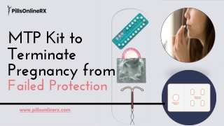 MTP Kit to Terminate Pregnancy from Failed Protection