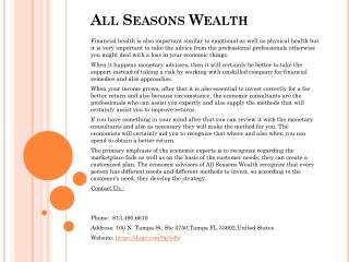 All Seasons Wealth