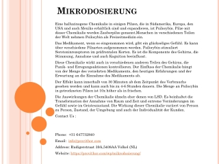 Mikrodosierung