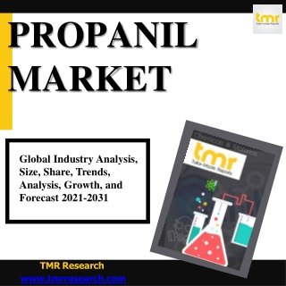 Propanil Market Report | Forecast [ 2021- 2031 ]