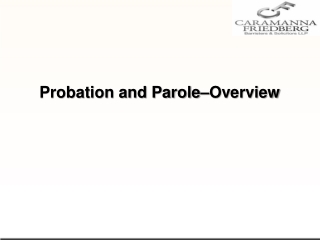 Probation and Parole–Overview