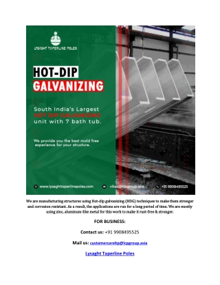 Hot Dip Galvanizing Service near me
