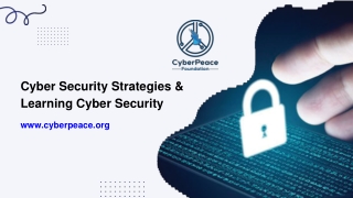 Cyber Security Strategies & Learning Cyber Security