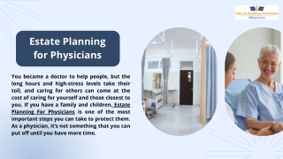 Finest Estate Planning For Physicians