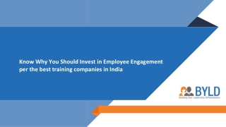 Know Why You Should Invest in Employee Engagement per the best training companies in India