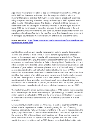 Age-related Macular Degeneration Market