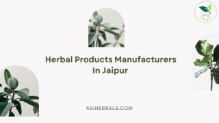 Herbal Products manufacturers in Jaipur