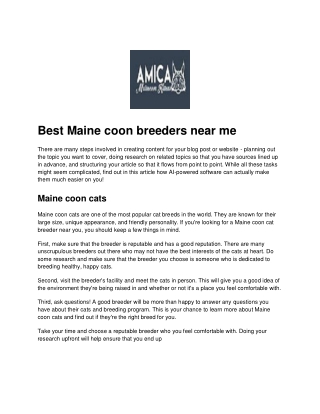 Maine coon breeders near me
