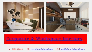 Corporate & Workspace Interiors