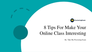 8 Tips For Make Your Online Class Interesting​