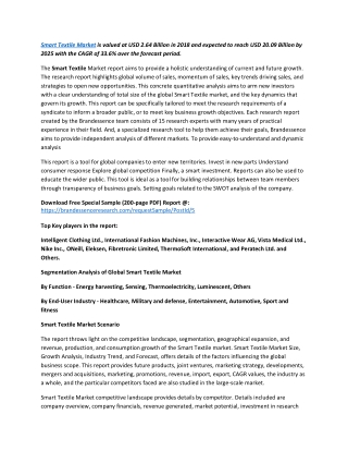 Smart Textile Market