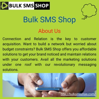 Bulk SMS Services | Bulk SMS Shop