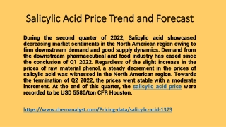 Salicylic acid Demand online