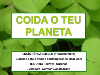 COIDA O TEU PLANETA