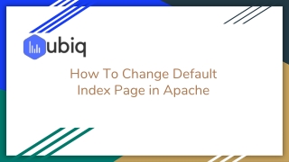 How to Change Default Index Page Apache