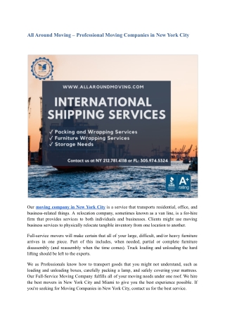 All Around Moving – Professional Moving Companies in New York City.pdf