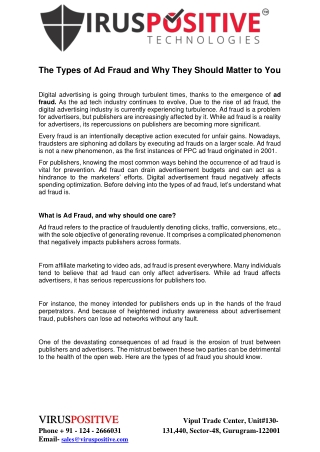 The Types of Ad Fraud and Why They Should Matter to You