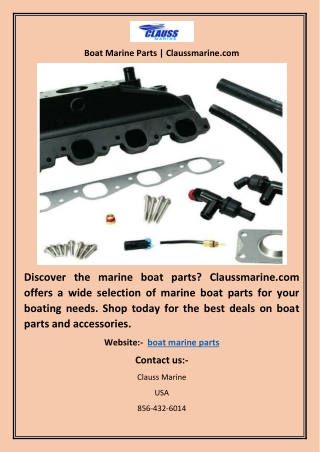 Boat Marine Parts | Claussmarine.com