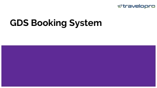 GDS Booking System