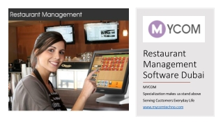 Restaurant Management Software Dubai