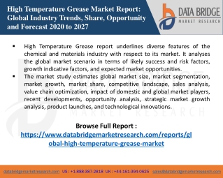 High Temperature Grease