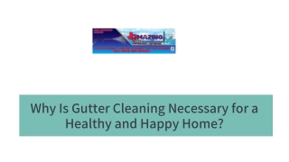 Why Is Gutter Cleaning Necessary for a Healthy and Happy Home