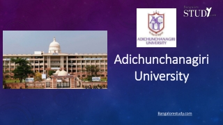 Adichunchunagiri University