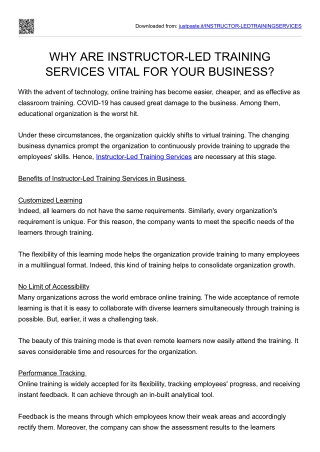 instructor-ledtrainingservices