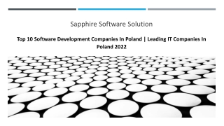 Top 10 Software Development Companies In Poland-Leading IT Companies In Poland 2022