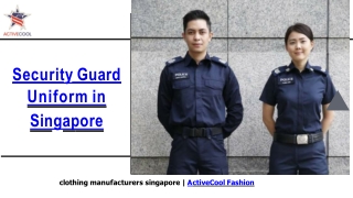 Security Guard Uniform in Singapore