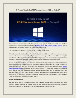 Buy Windows Server Remote Desktop Services 2022 From DirectDeals