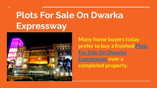 Plots For Sale On Dwarka Expressway