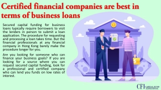 Secured capital funding